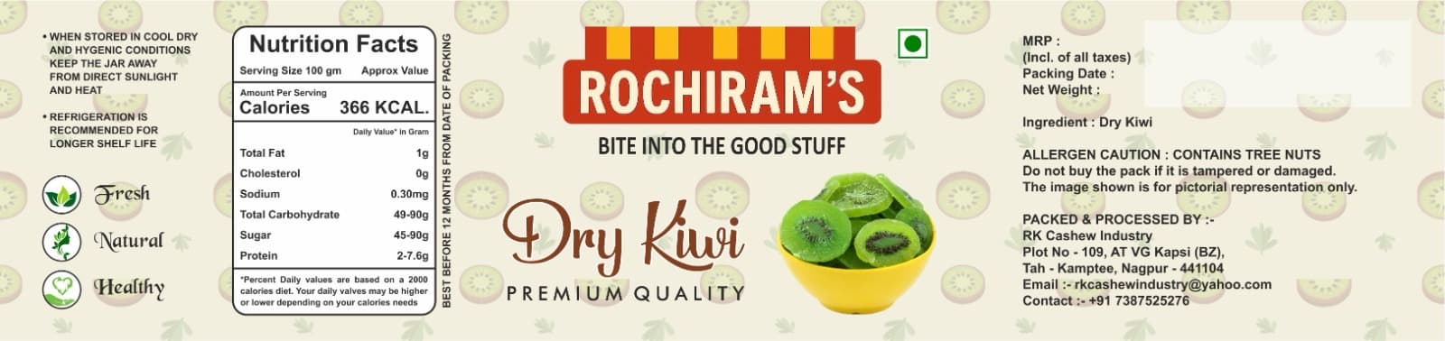 Kiwi front label