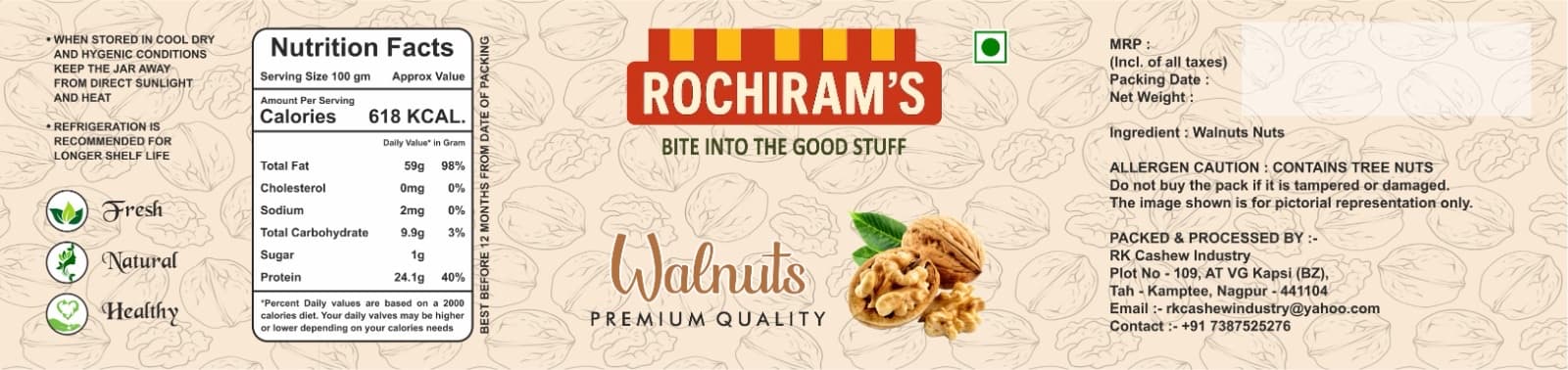 Walnuts front label