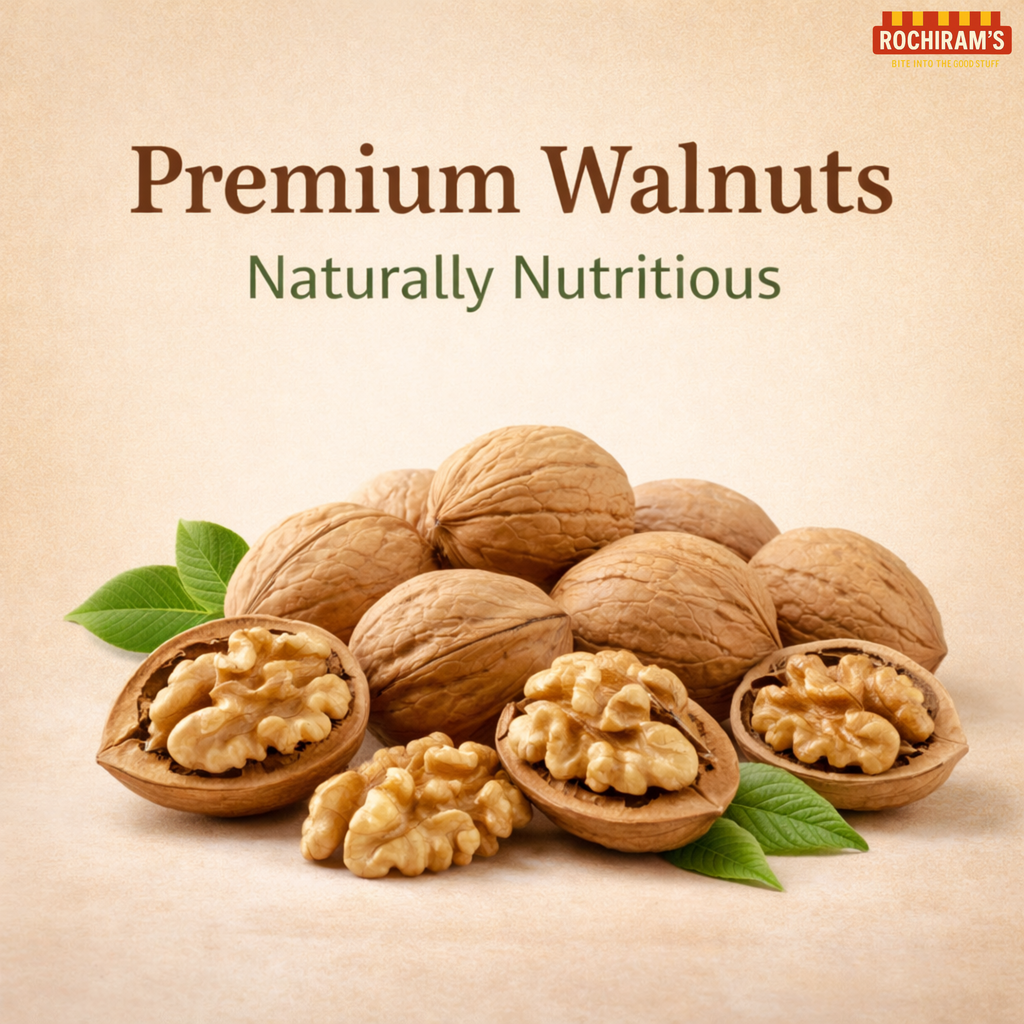 Premium Walnuts | California Akhrot | Brain Food - Rochiram's