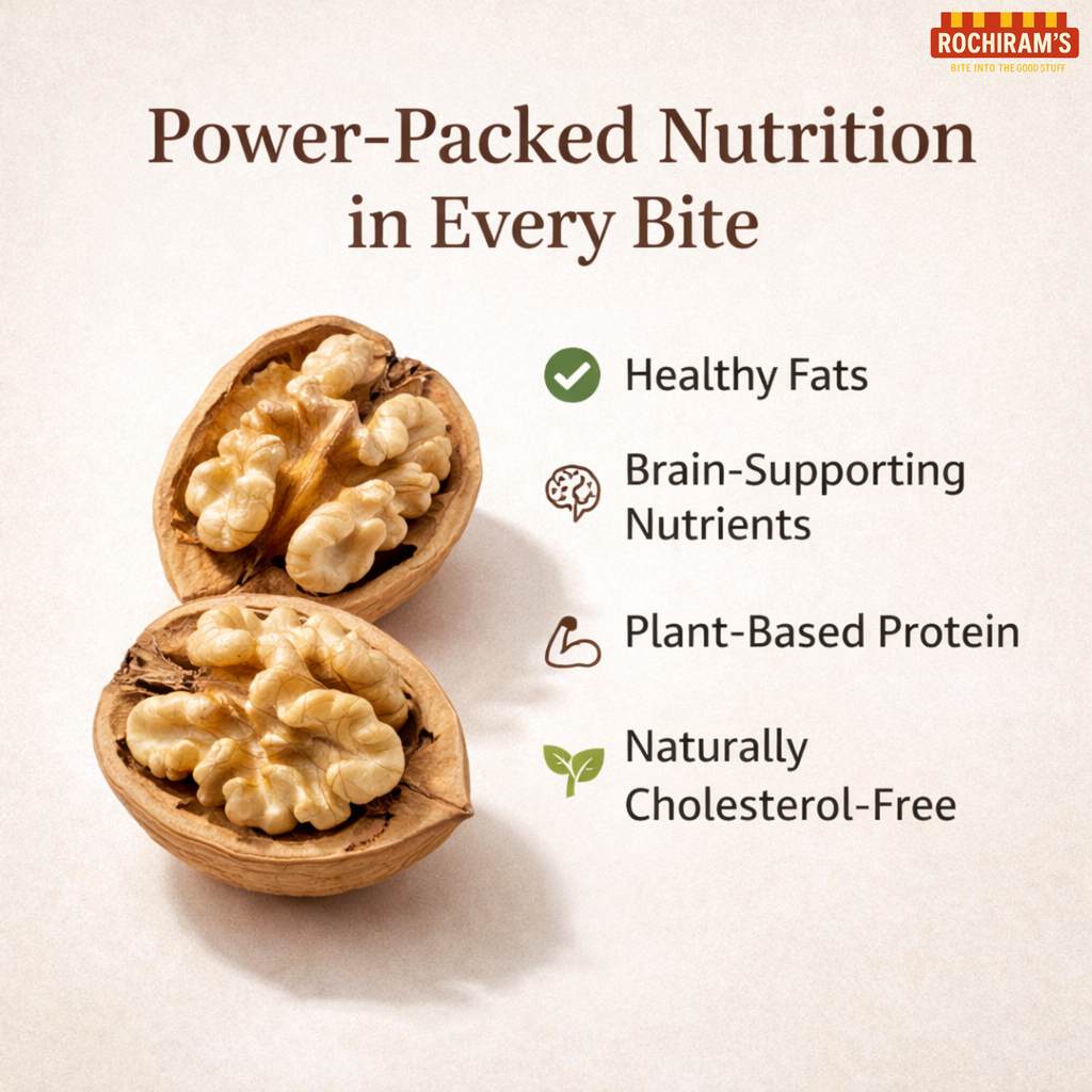 Premium Walnuts | California Akhrot | Brain Food - Rochiram's