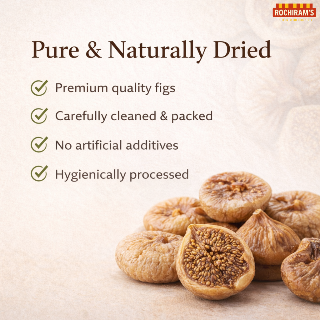 Almonds & Dry Figs Combo | Protein + Fibre Powerhouse - Rochiram's