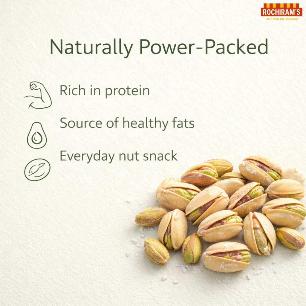 Premium Pistachios | Lightly Salted Roasted Pista - Rochiram's