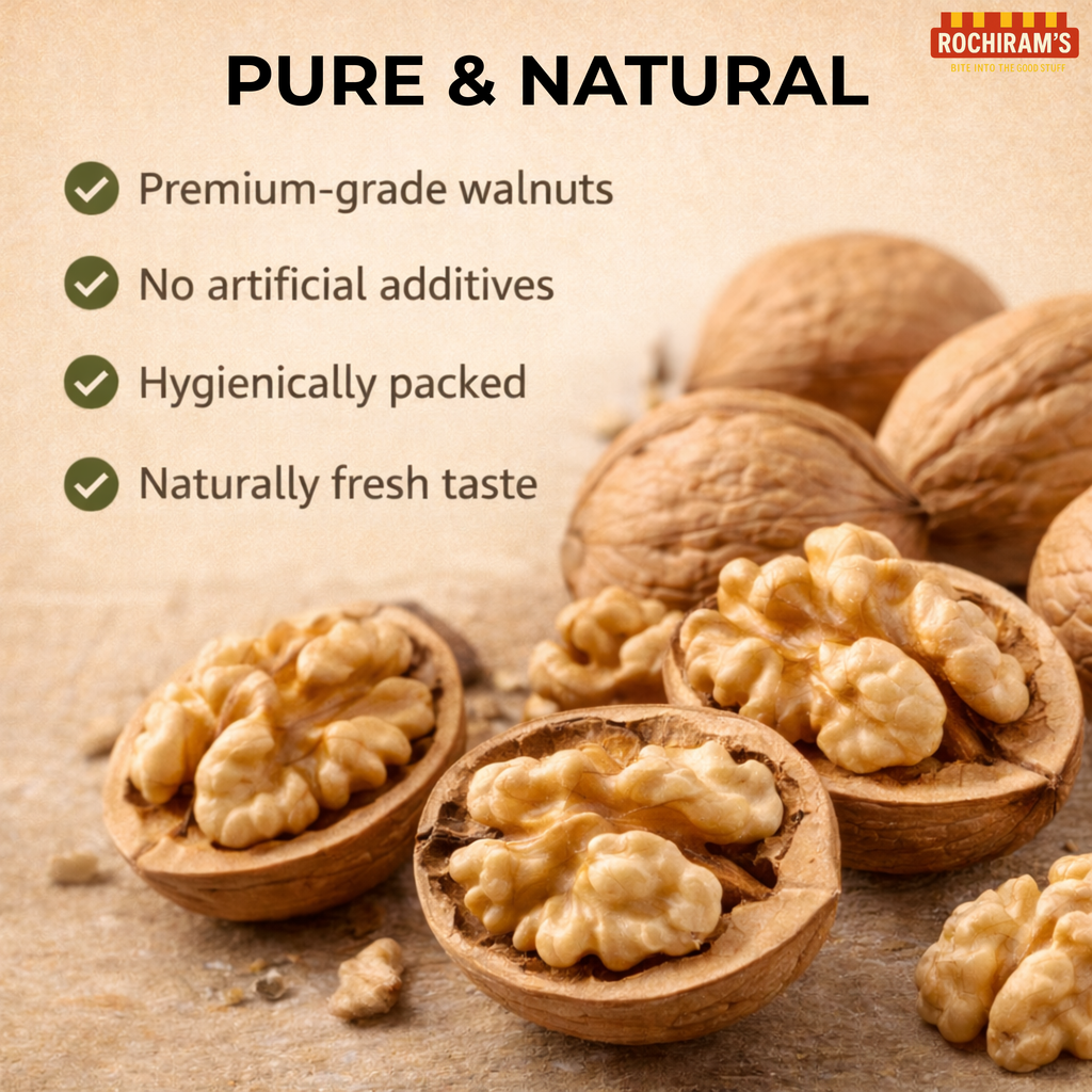 Premium Walnuts | California Akhrot | Brain Food - Rochiram's
