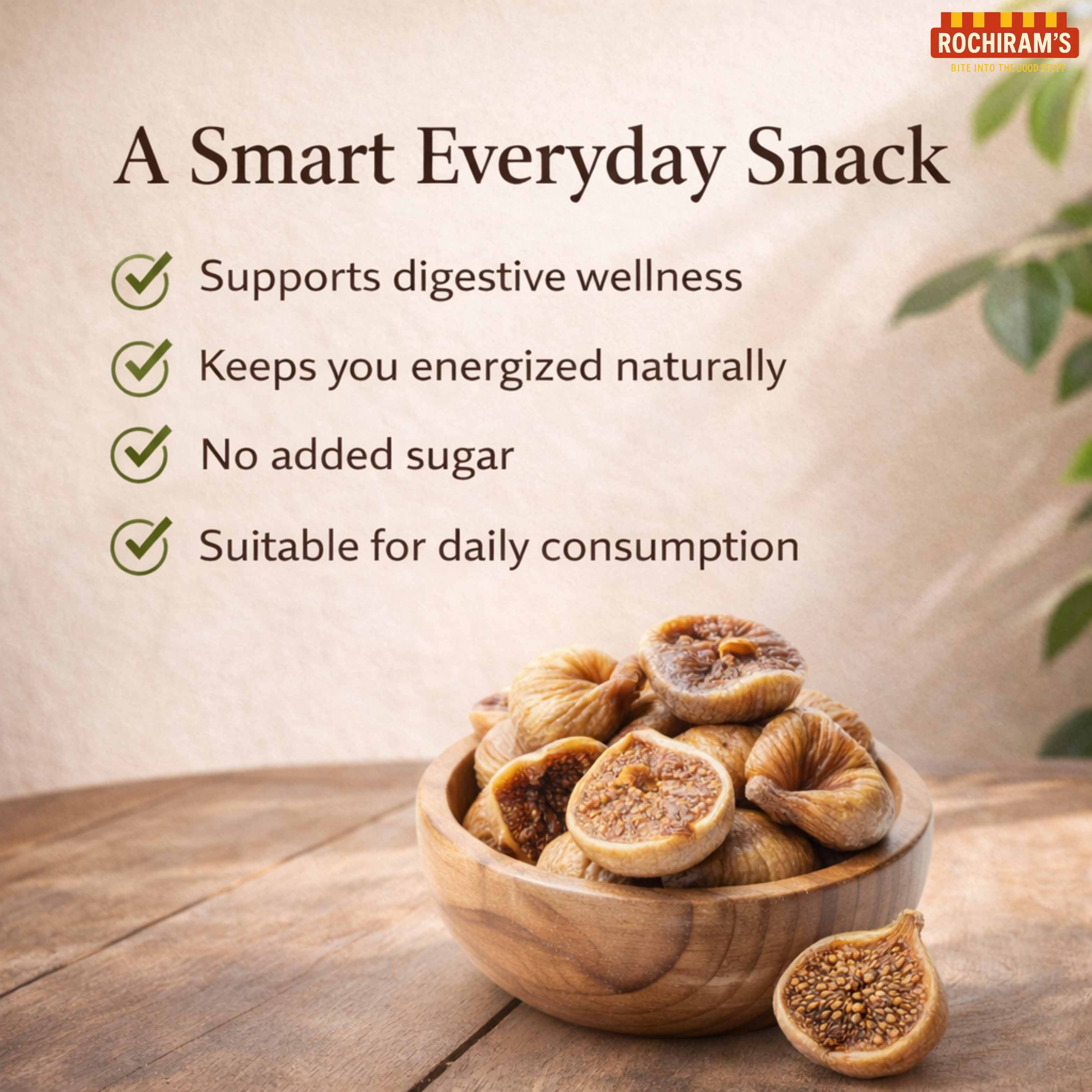 Almonds & Dry Figs Combo | Protein + Fibre Powerhouse - Rochiram's