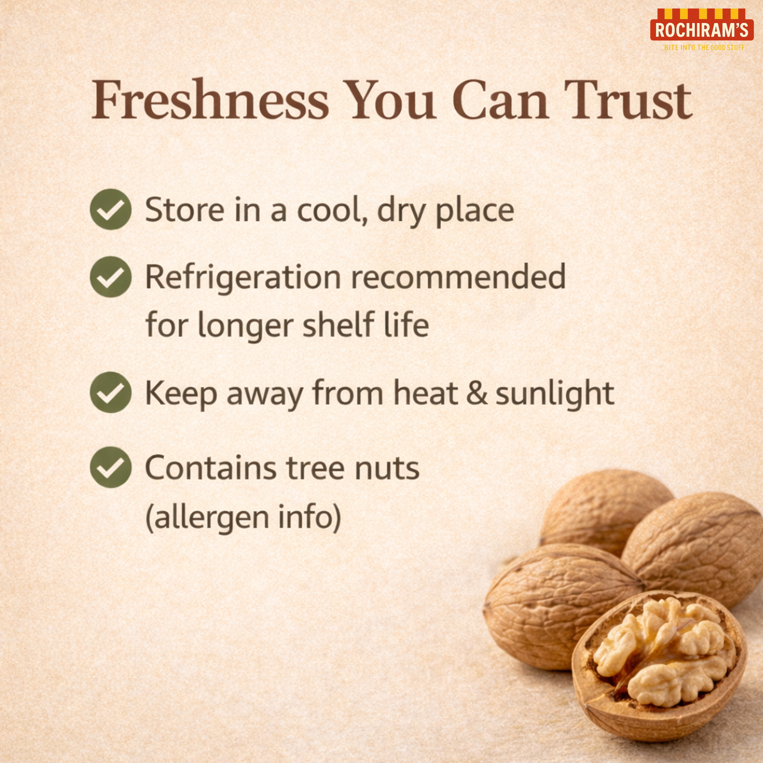 Premium Walnuts | California Akhrot | Brain Food - Rochiram's