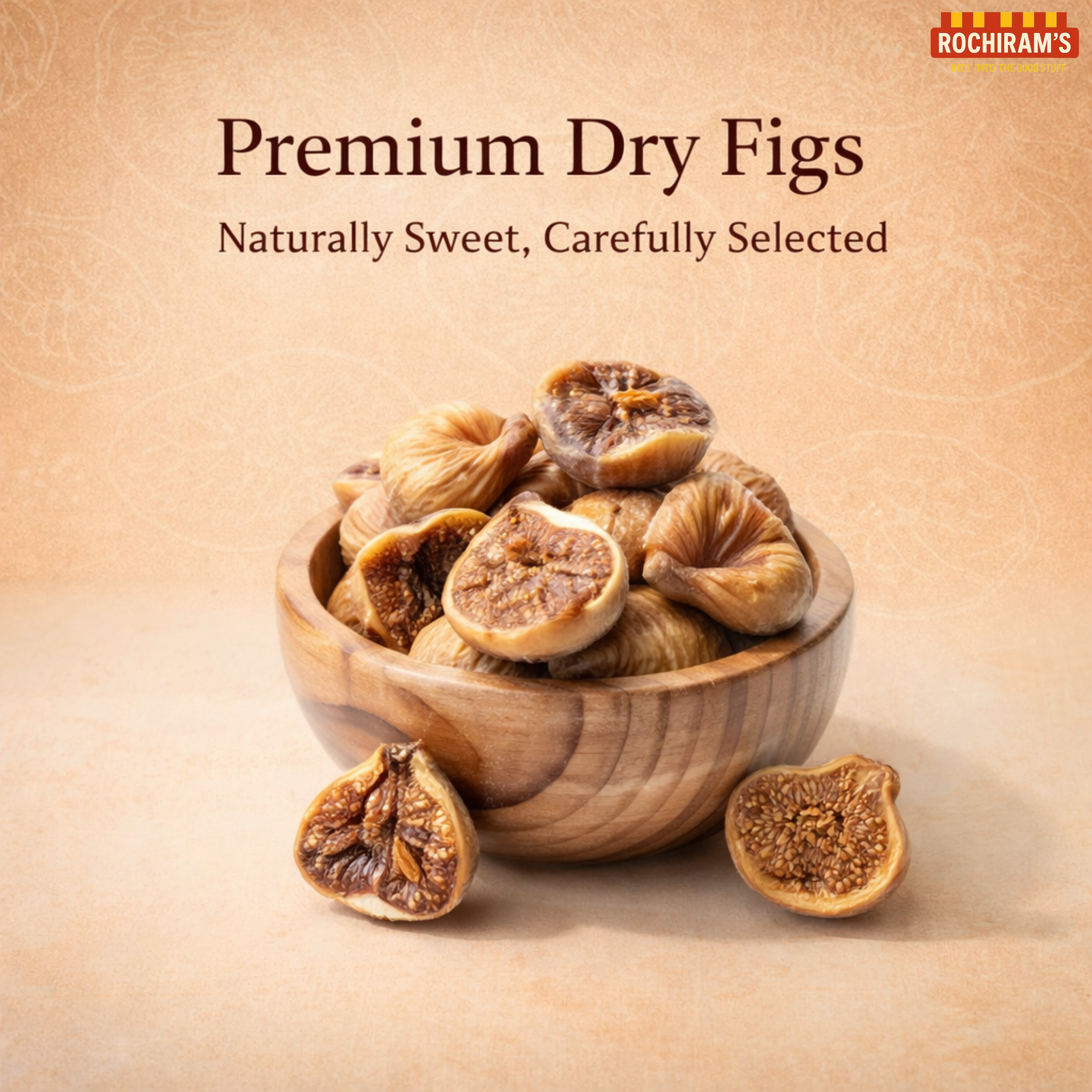 Almonds & Dry Figs Combo | Protein + Fibre Powerhouse - Rochiram's