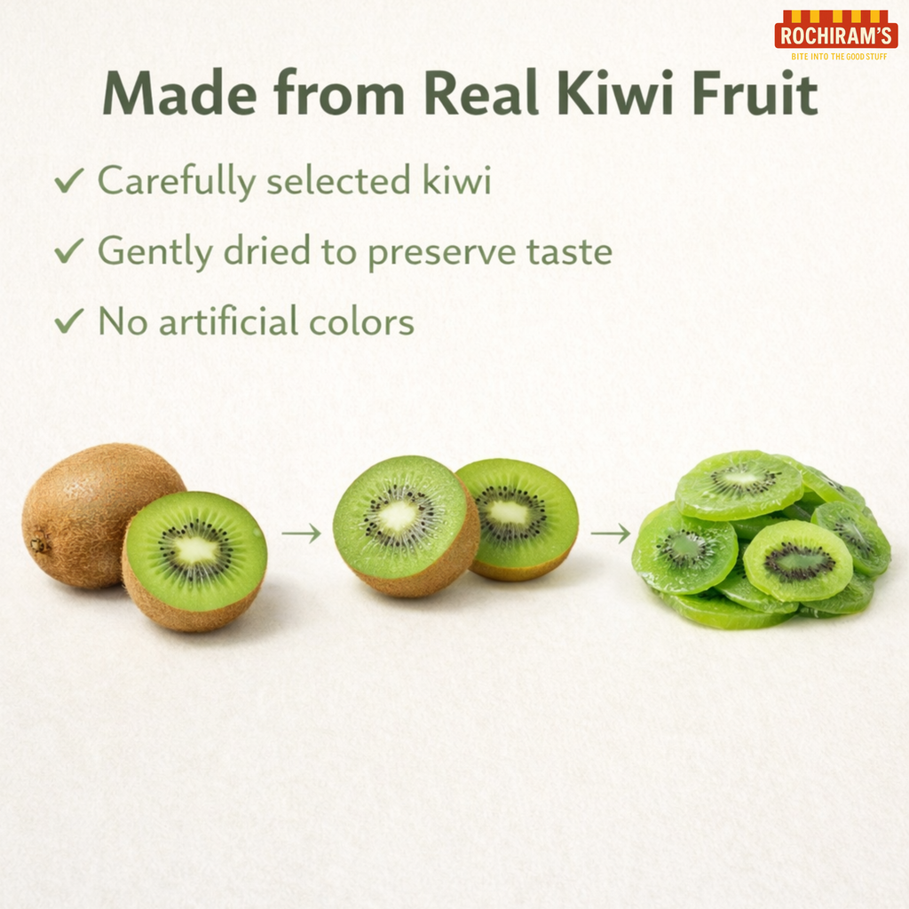 Dried Kiwi Slices | Natural Tropical Fruit Snack - Rochiram's
