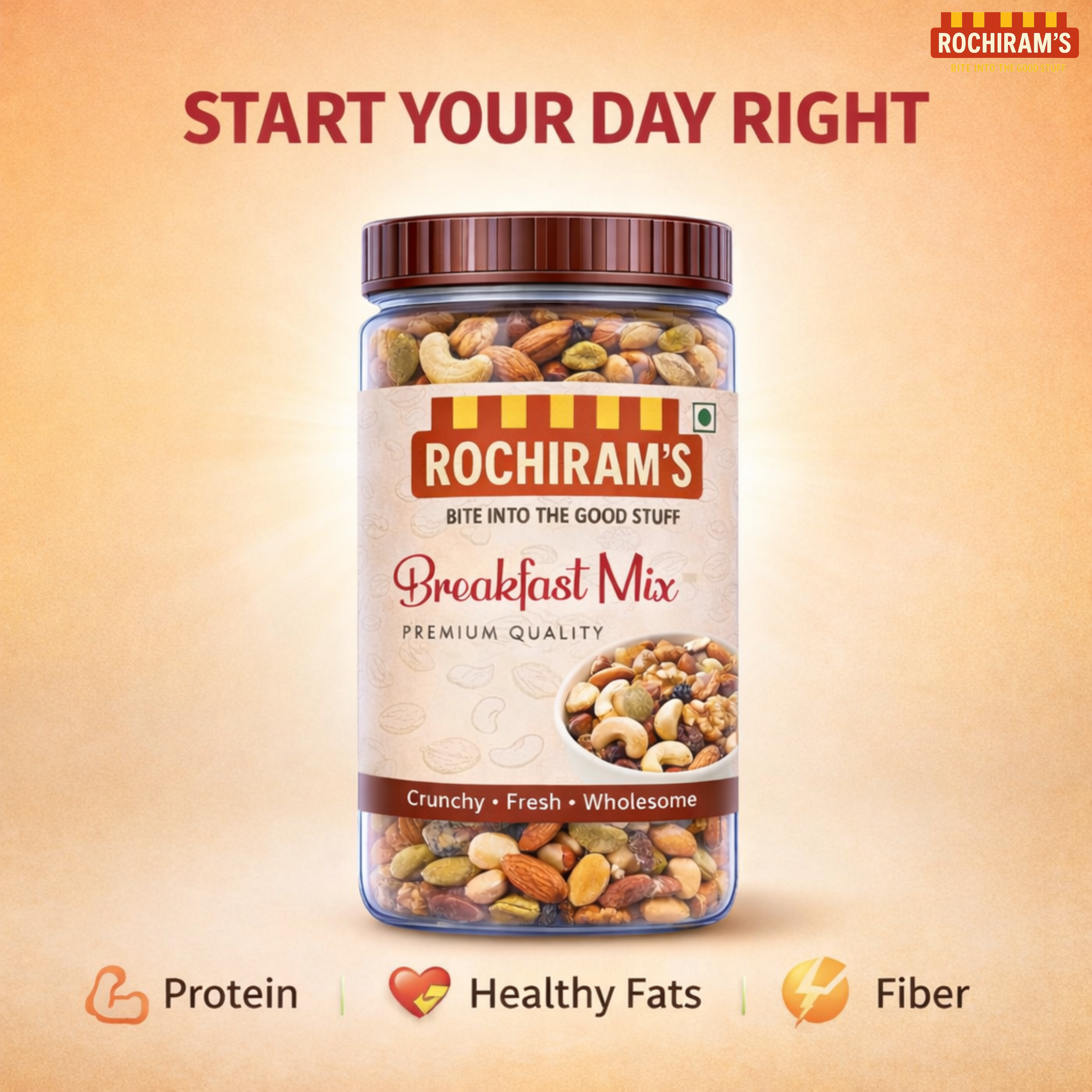 Premium Dry Fruit Mix | Assorted Nuts & Dried Fruits Gift Pack - Rochiram's