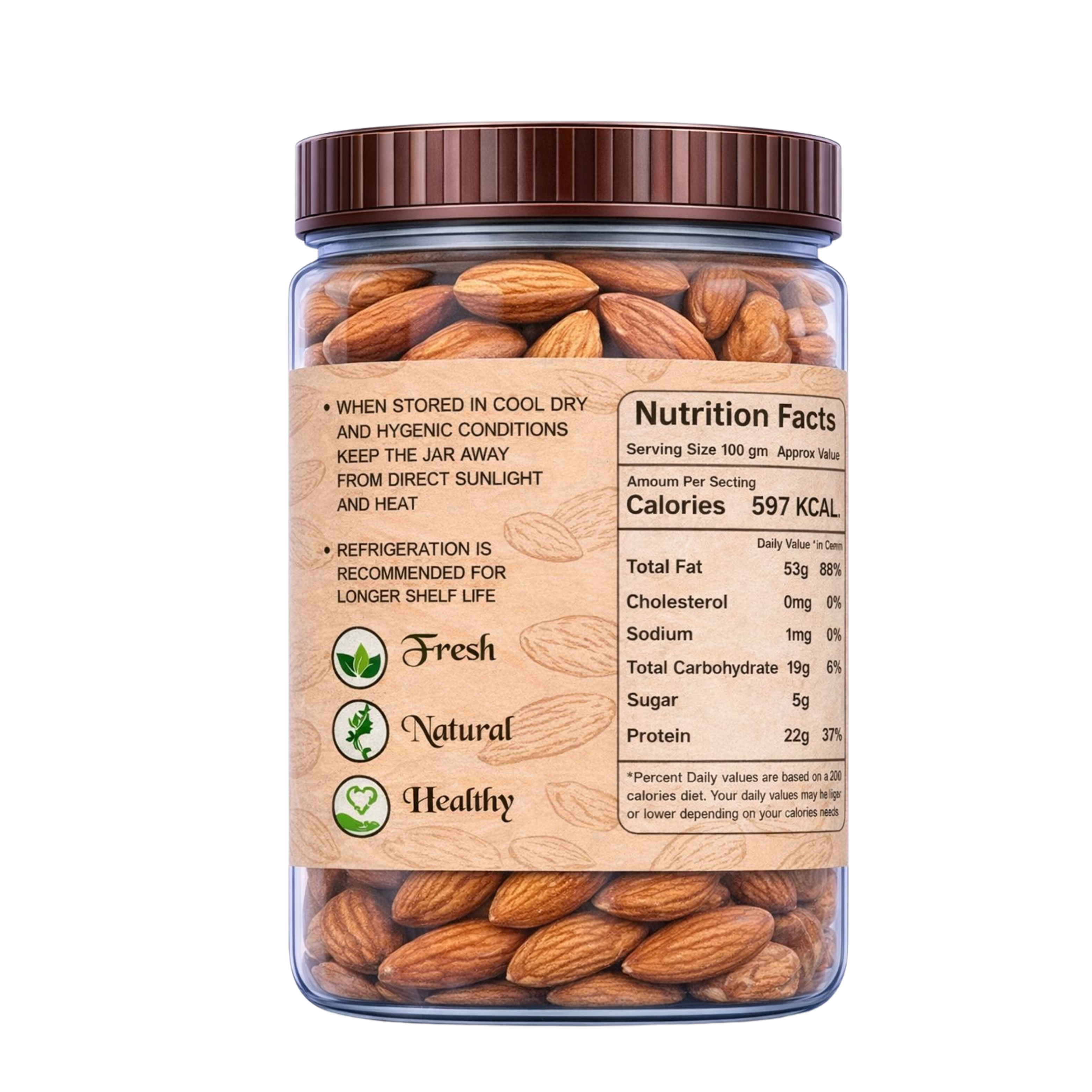 Almonds & Dry Figs Combo | Protein + Fibre Powerhouse - Rochiram's