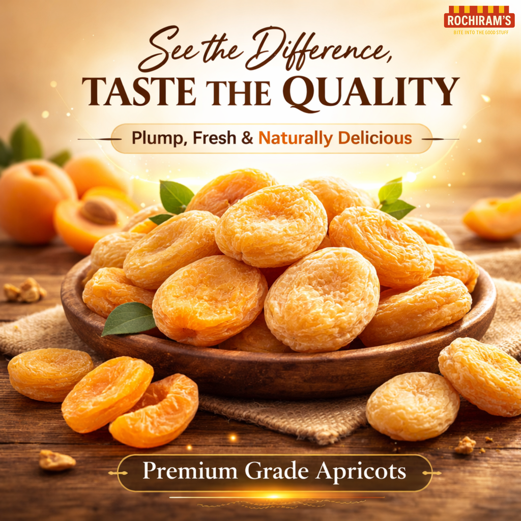 Almonds & Dried Apricot Combo | Vitamin E + Beta-Carotene Duo - Rochiram's
